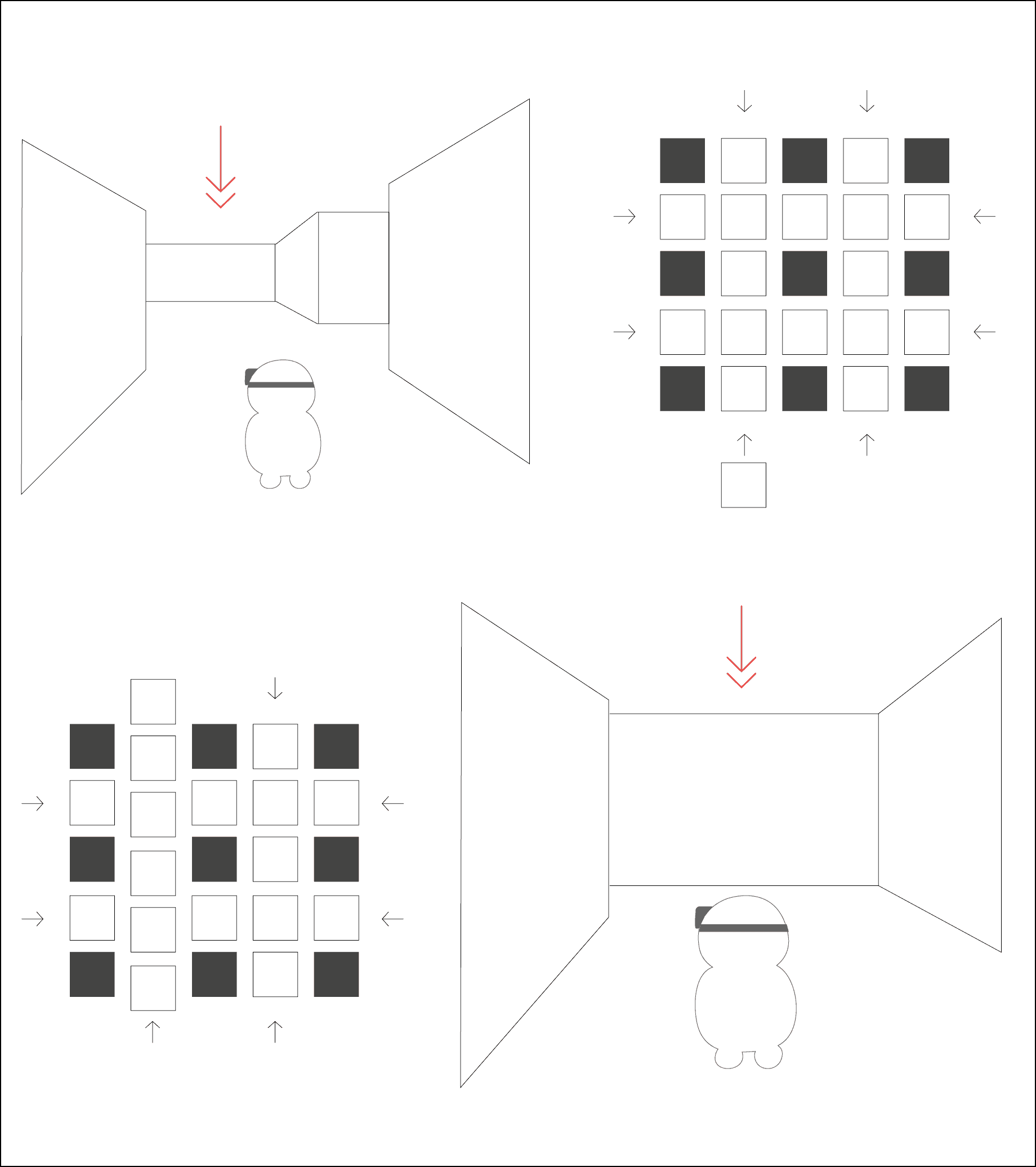 Konzeptskizze des Labyrinths